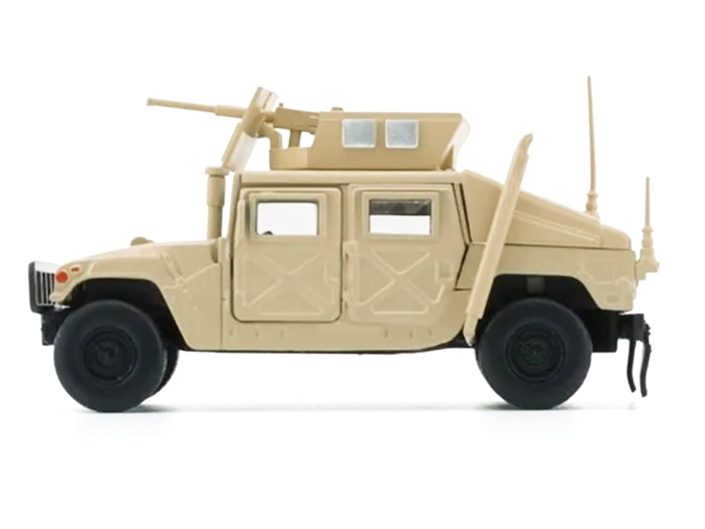 HUMVEE 4-CT Military Vehicle Desert Tan with Alternative Tops 1/64 Diecast Model Car by BM Creations