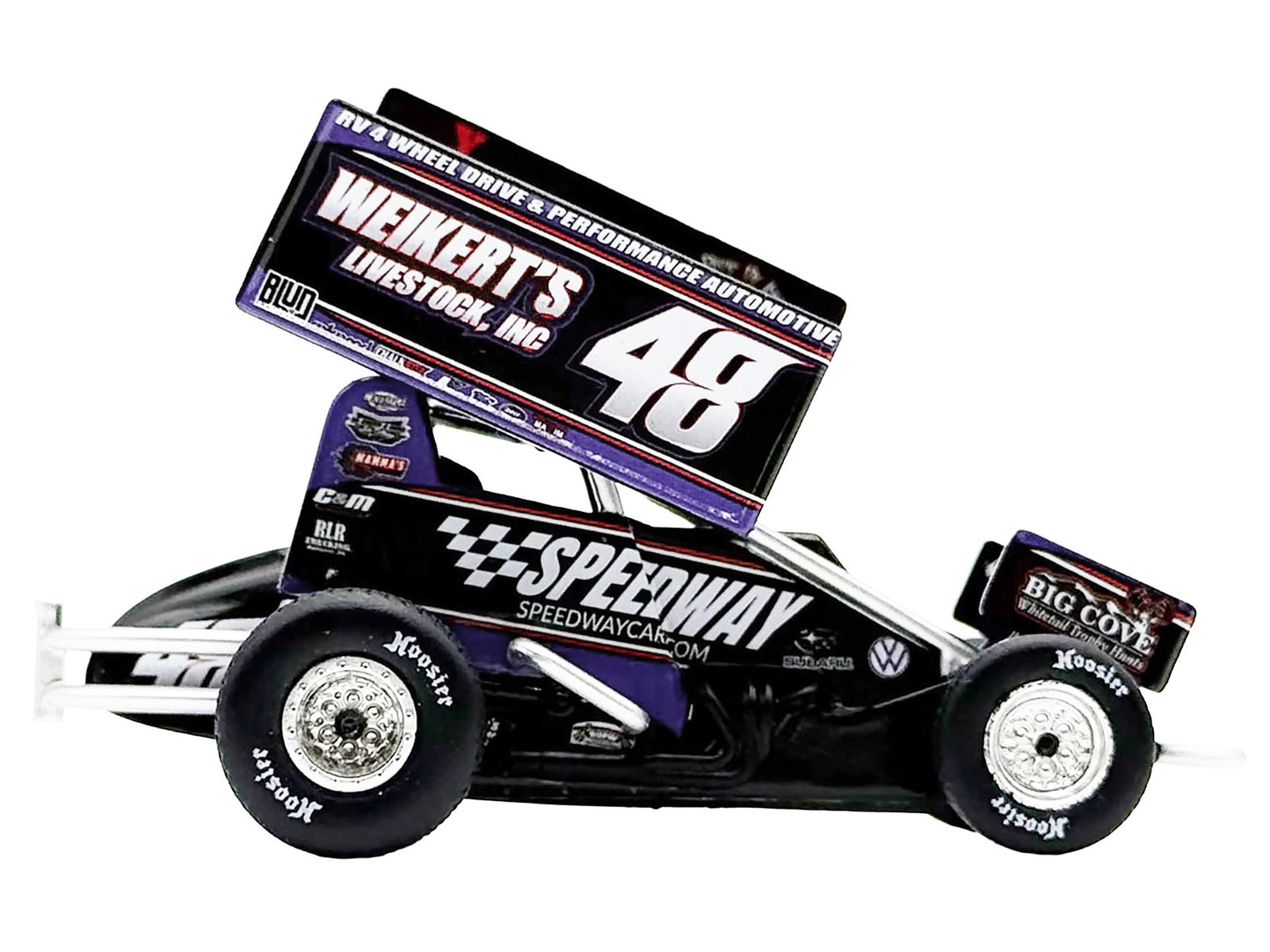 Winged Sprint Car #48 Danny Dietrich "Weikert's Livestock - Speedway Cars" Gary Kauffman Racing (2025) 1/50 Diecast Model Car by ACME