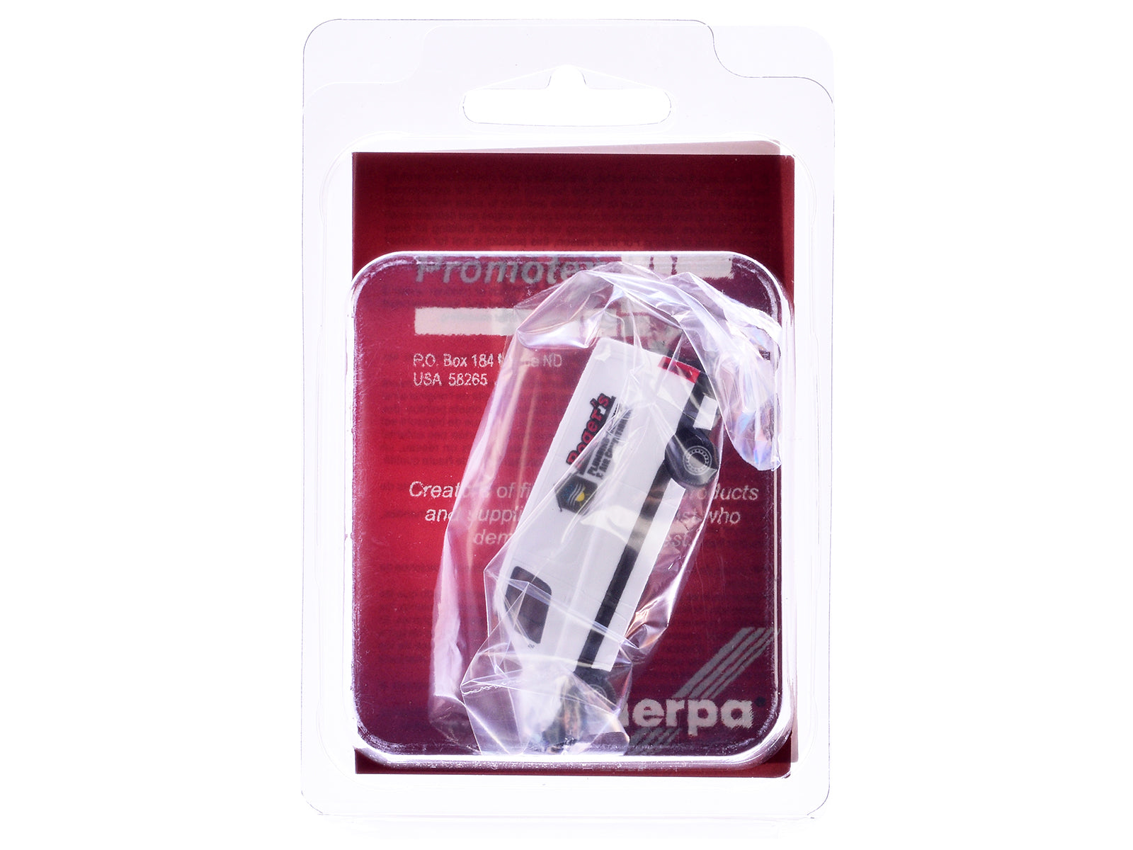 Mercedes-Benz Sprinter Van White &quot;Roger's Plumbing-Heating & Air Conditioning&quot; 1/87 (HO) Plastic Model Car by Promotex