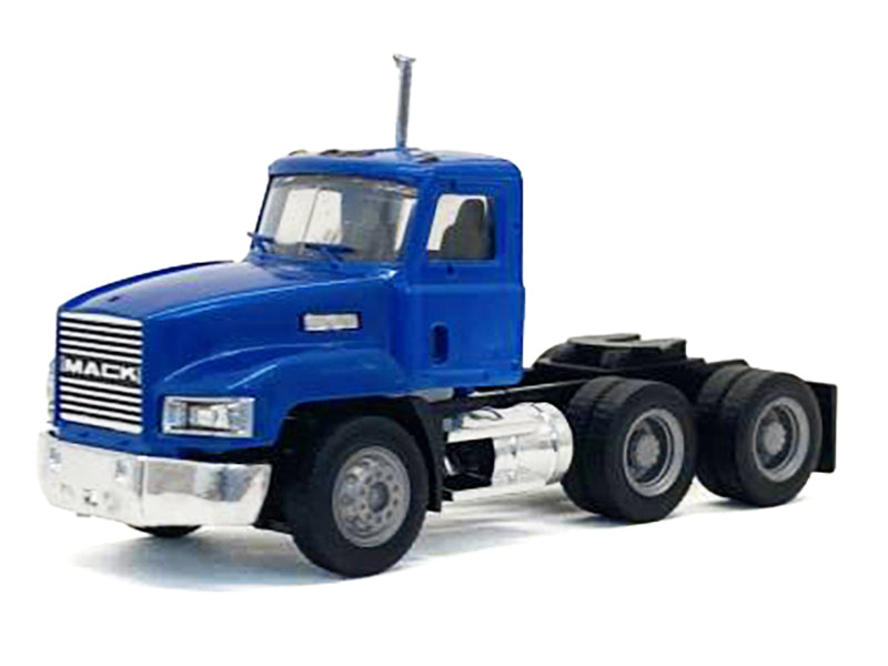 Mack 603 Short Day Cab Blue Metallic 1/87 (HO) Plastic Model Car by Promotex