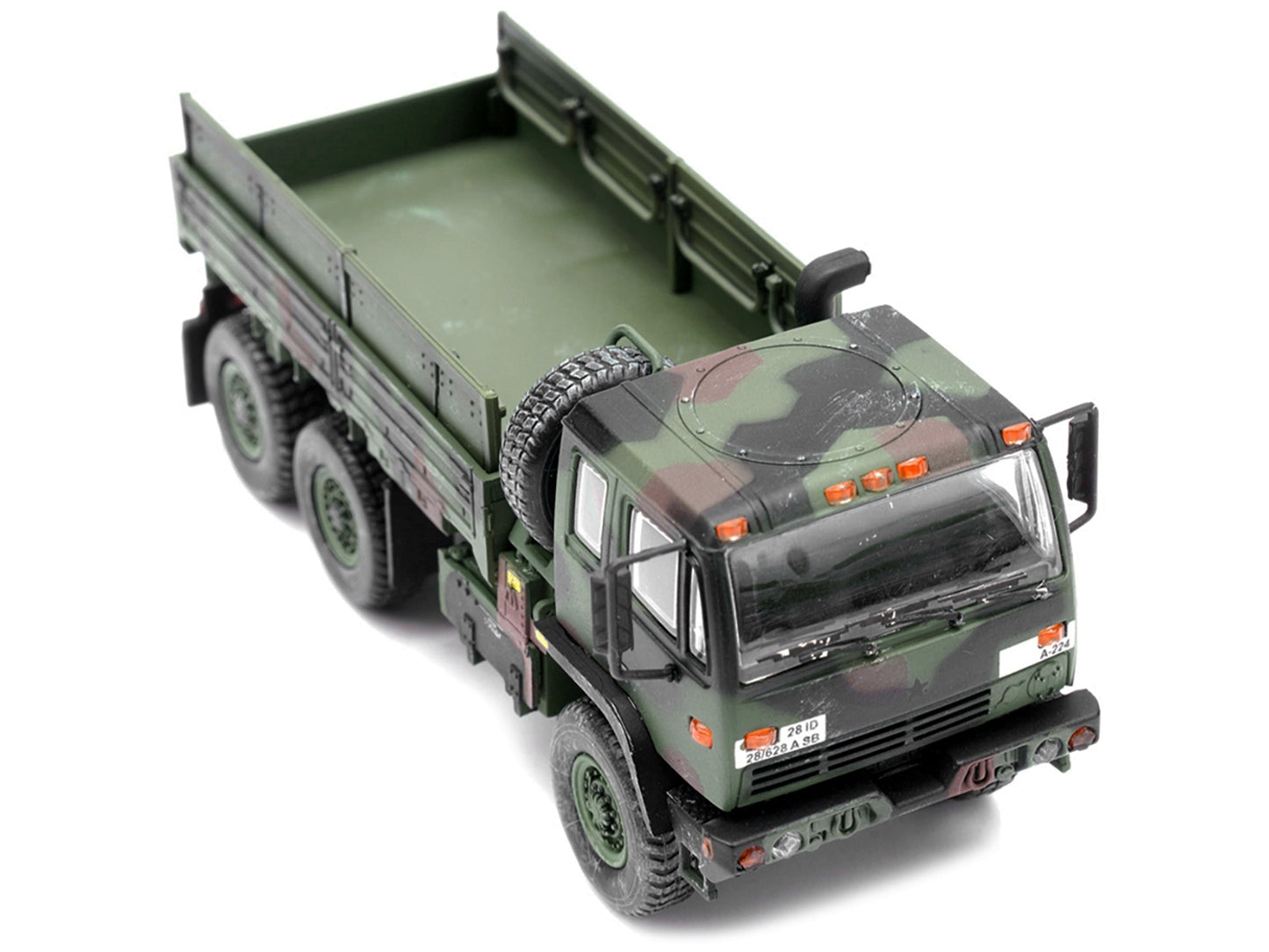 M1083 MTV (Medium Tactical Vehicle) Standard Cargo Truck NATO Camouflage &quot;US Army&quot; &quot;Armor Premium&quot; Series 1/72 Diecast Model by Panzerkampf