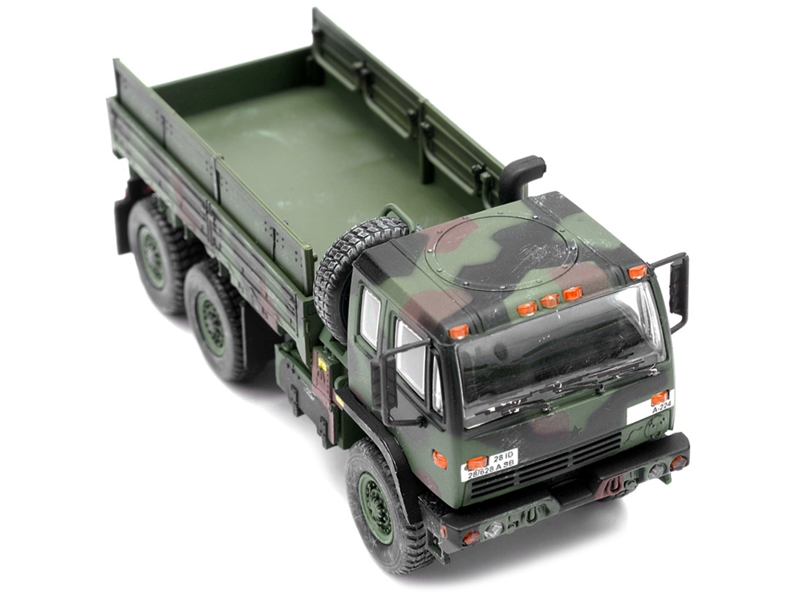 M1083 MTV (Medium Tactical Vehicle) Standard Cargo Truck NATO Camouflage &quot;US Army&quot; &quot;Armor Premium&quot; Series 1/72 Diecast Model by Panzerkampf