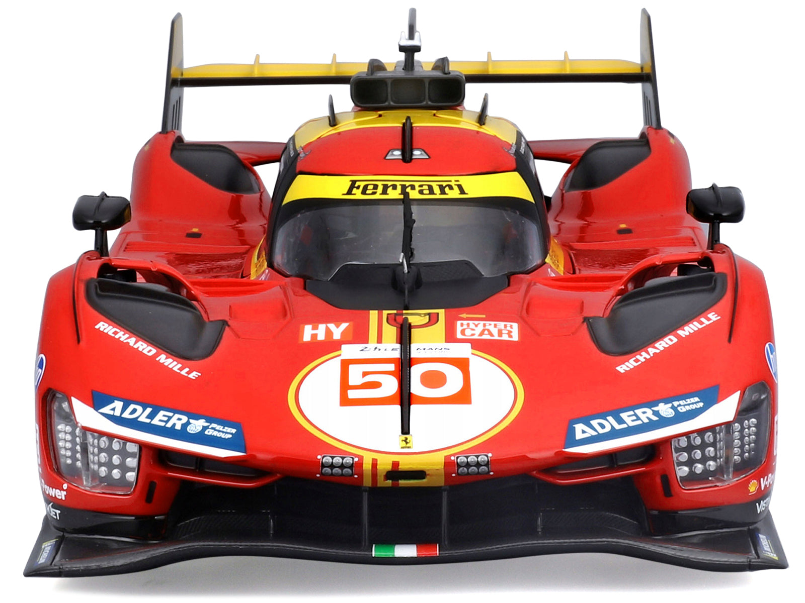 Ferrari 499P #50 Antonio Fuoco - Miguel Molina - Nicklas Nielsen &quot;Ferrari AF Corse&quot; Winner &quot;24 Hours of Le Mans&quot; (2024) &quot;Racing&quot; Series 1/18 Diecast Model Car by Bburago