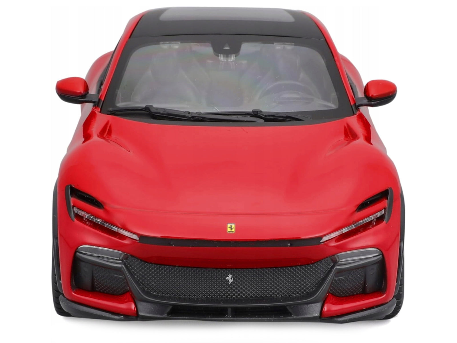 Ferrari Purosangue Red with Sunroof &quot;Race + Play&quot; Series 1/24 Diecast Model Car by Bburago