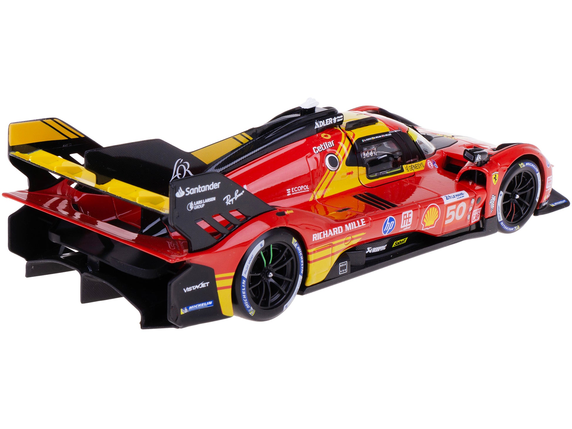 Ferrari 499P #50 Antonio Fuoco - Miguel Molina - Nicklas Nielsen &quot;Ferrari AF Corse&quot; Winner &quot;24 Hours of Le Mans&quot; (2024) &quot;Racing&quot; Series 1/24 Diecast Model Car by Bburago