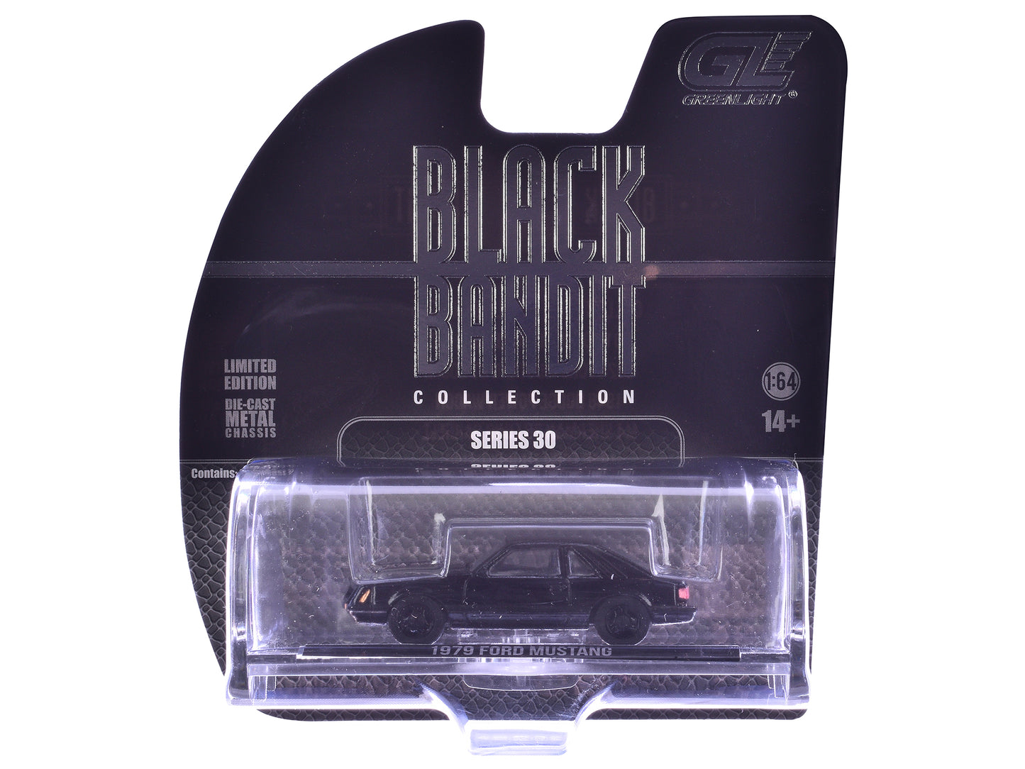1979 Ford Mustang Fastback Black &quot;Black Bandit&quot; Series 30 1/64 Diecast Model Car by Greenlight