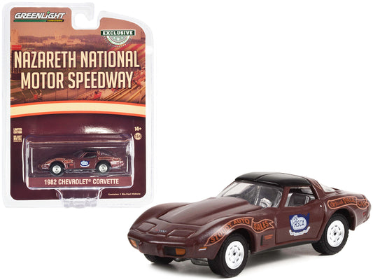 1982 Chevrolet Corvette Nazareth National Motor Speedway Official Pace Car &quot;Hobby Exclusive&quot; Series 1/64 Diecast Model Car by Greenlight