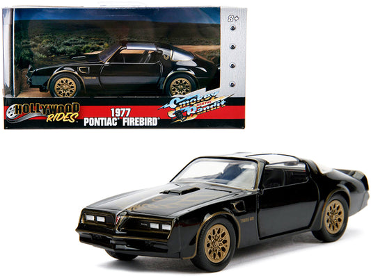 1977 Pontiac Firebird Black &quot;Smokey and the Bandit&quot; (1977) Movie &quot;Hollywood Rides&quot; Series 1/32 Diecast Model Car by Jada