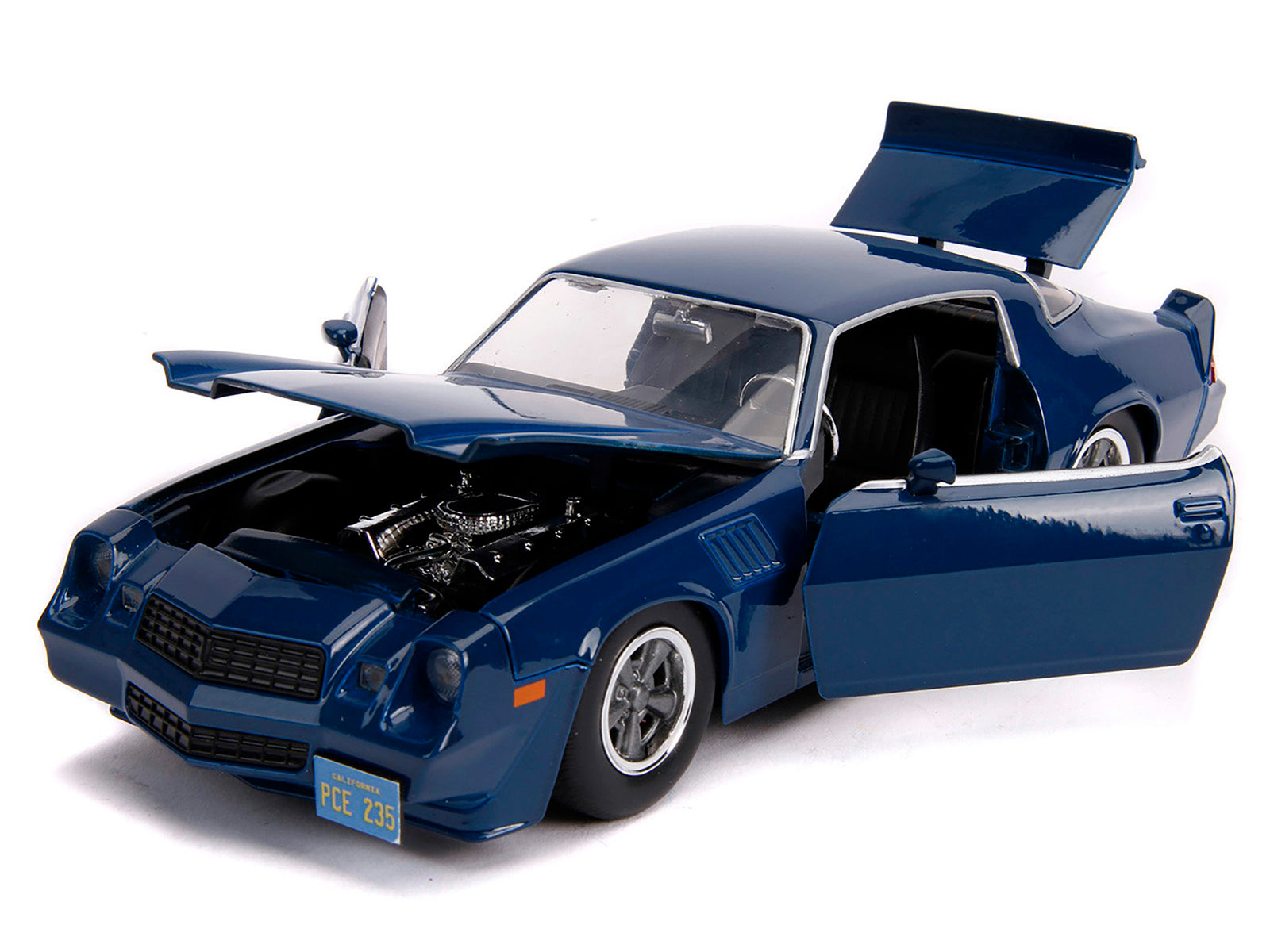 Billy's Chevrolet Camaro Z28 Dark Blue with Collectible Coin &quot;Stranger Things&quot; (2016) TV Series 1/24 Diecast Model Car by Jada