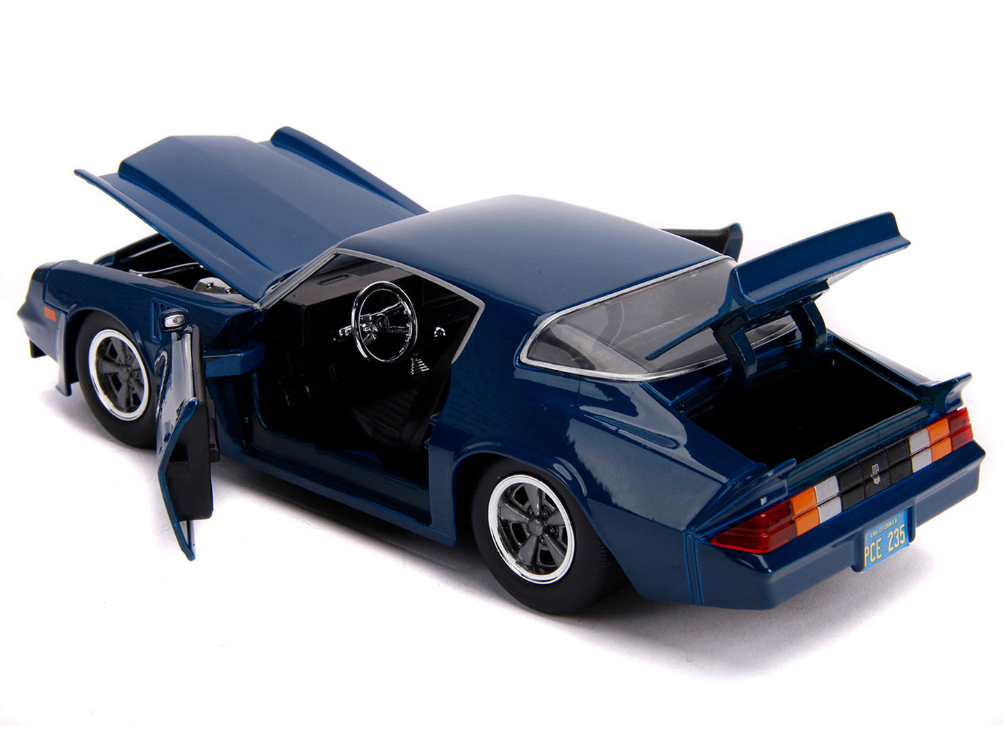 Billy's Chevrolet Camaro Z28 Dark Blue with Collectible Coin &quot;Stranger Things&quot; (2016) TV Series 1/24 Diecast Model Car by Jada