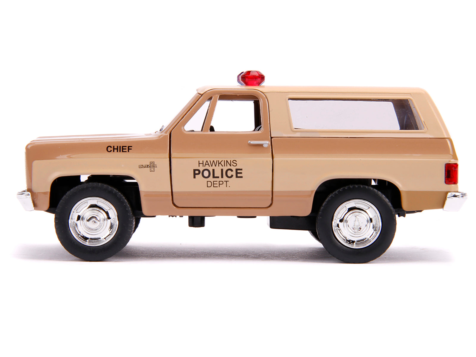 Hopper's Chevrolet Blazer &quot;Hawkins Police Dept.&quot; &quot;Stranger Things&quot; (2016) TV Series &quot;Hollywood Rides&quot; 1/32 Diecast Model Car by Jada