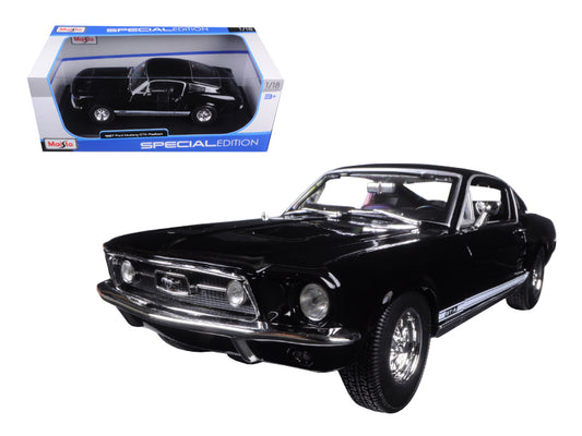 1967 Ford Mustang GTA Fastback Black &quot;Special Edition&quot; 1/18 Diecast Model Car by Maisto