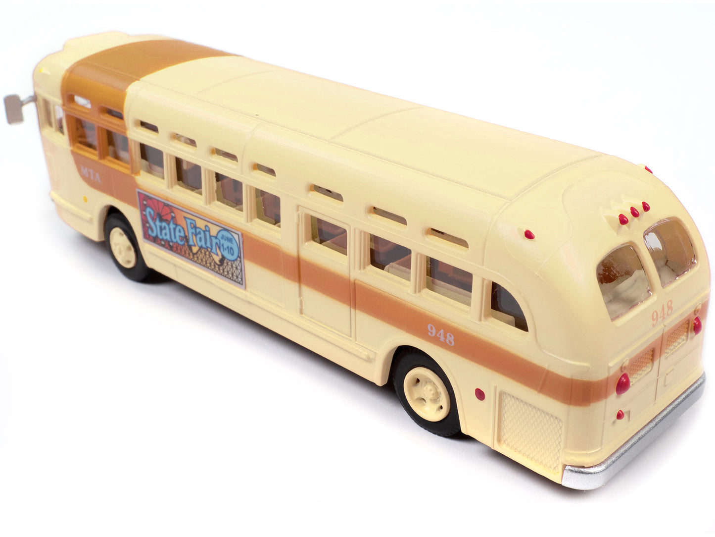GMC PD-4103 Transit Bus #948 Beige &quot;MTA Miami&quot; 1/87 (HO) Scale Model by Classic Metal Works