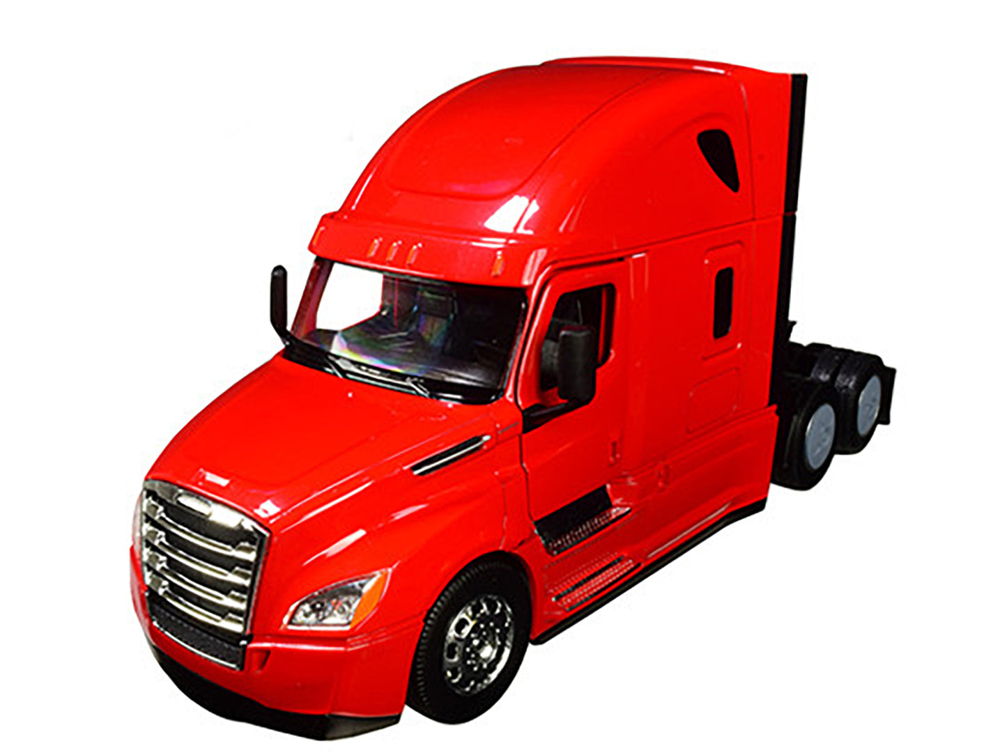 Freightliner Cascadia Truck Red &quot;Transporter&quot; 1/32 Diecast Model by Welly
