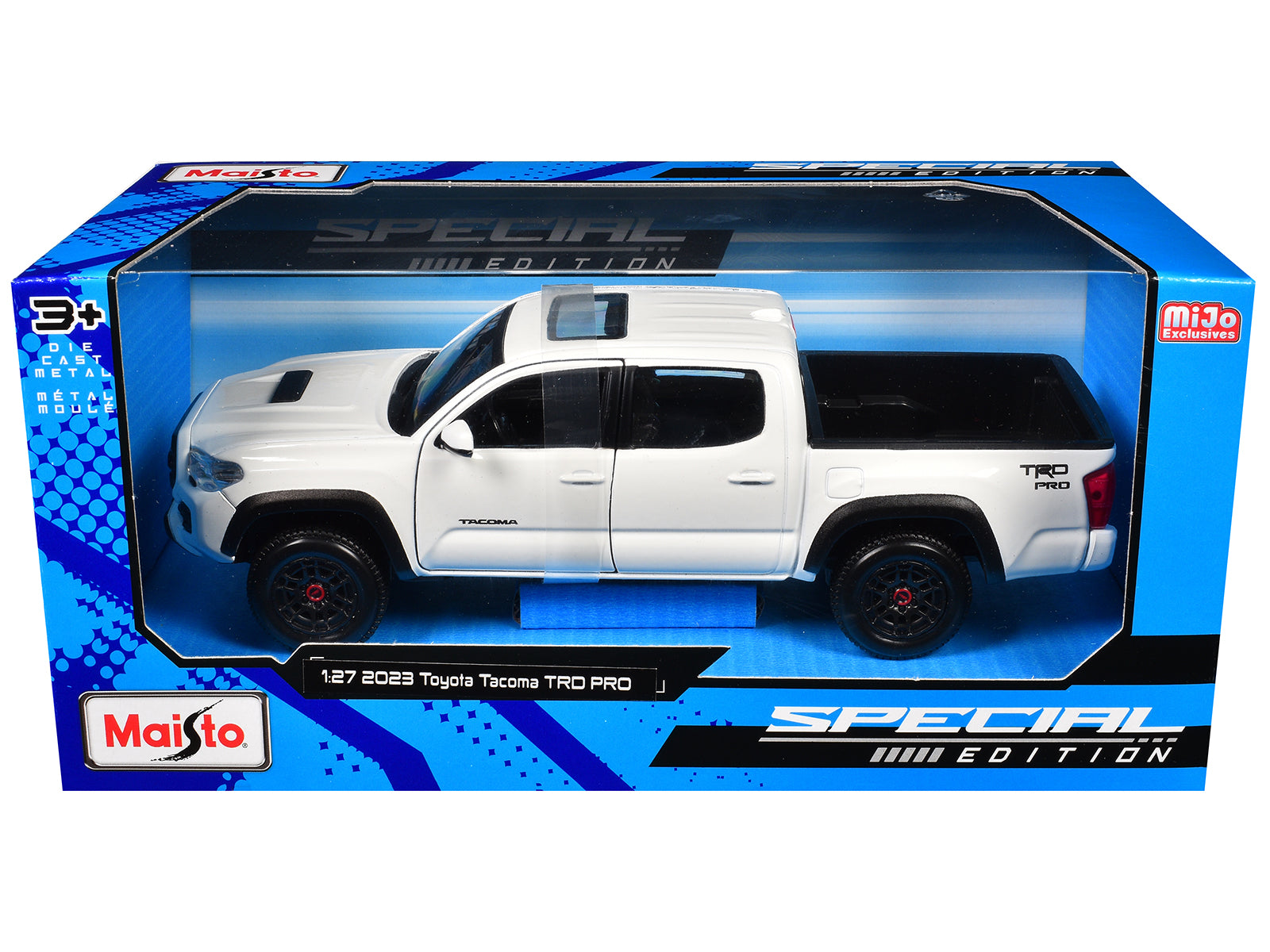 2023 Toyota Tacoma TRD PRO Pickup Truck White with Sunroof &quot;Special Edition&quot; Series 1/27 Diecast Model Car by Maisto