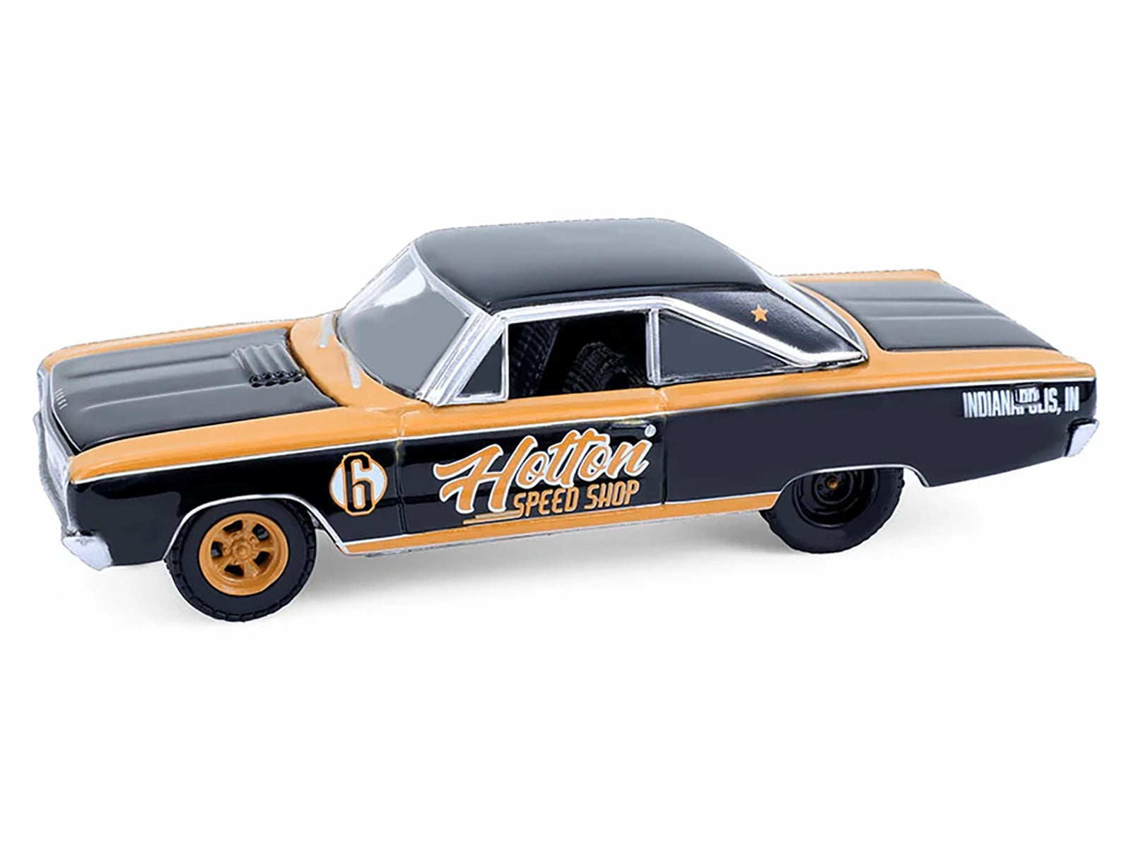 1985 Dodge Ram D350 Ramp Truck and 1965 Dodge Coronet &quot;Hotton Speed Shop&quot; Brown and Black &quot;H.D. Trucks&quot; Series 26 1/64 Diecast Model Cars by Greenlight