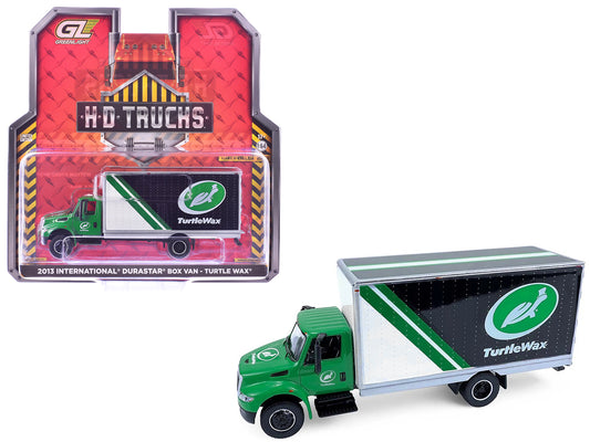 2013 International Durastar Box Van &quot;Turtle Wax&quot; Green &quot;H.D. Trucks&quot; Series 26 1/64 Diecast Model Car by Greenlight