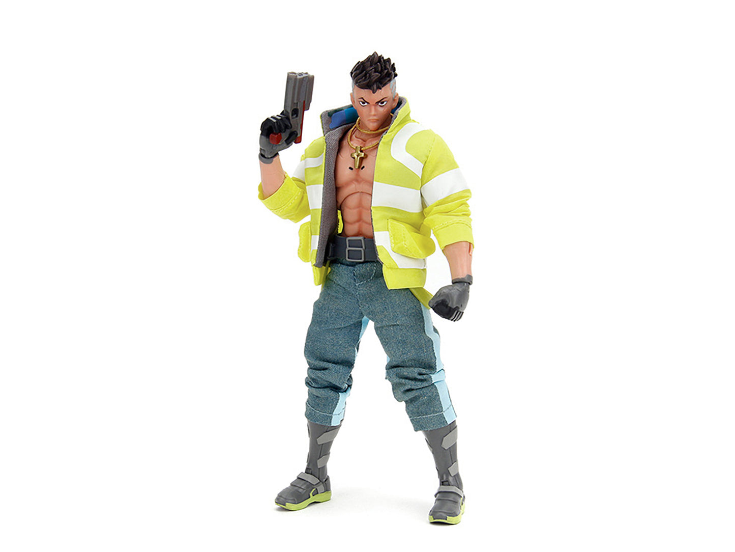 David Martinez 6&quot; Moveable Figure with Accessories and Alternate Head and Hands &quot;Cyberpunk: Edgerunners&quot; (2022) TV Series Model by Jada