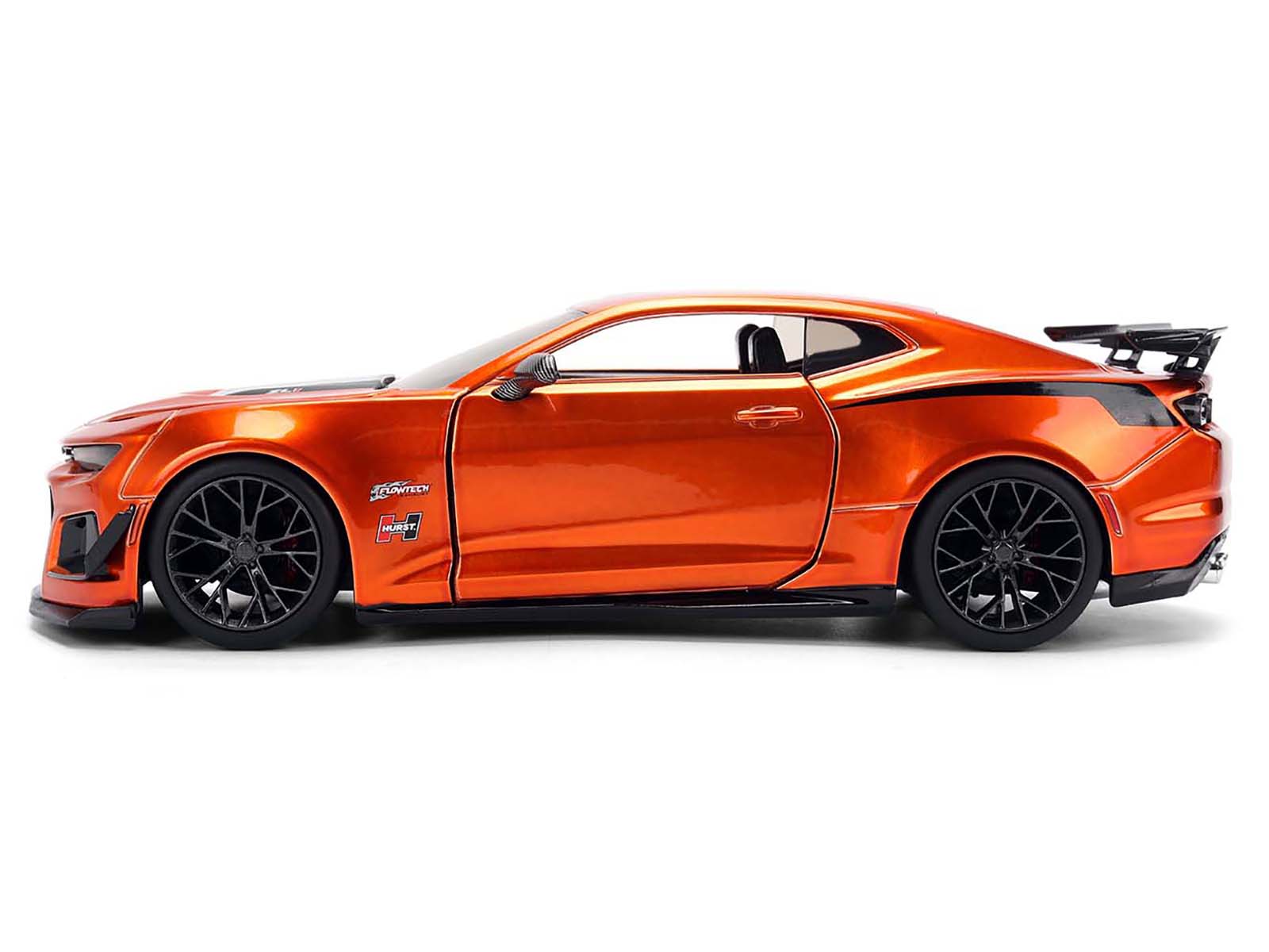 2024 Chevrolet Camaro ZL1 1LE Orange Metallic with Black Stripes &quot;Bigtime Muscle&quot; Series 1/24 Diecast Model Car by Jada