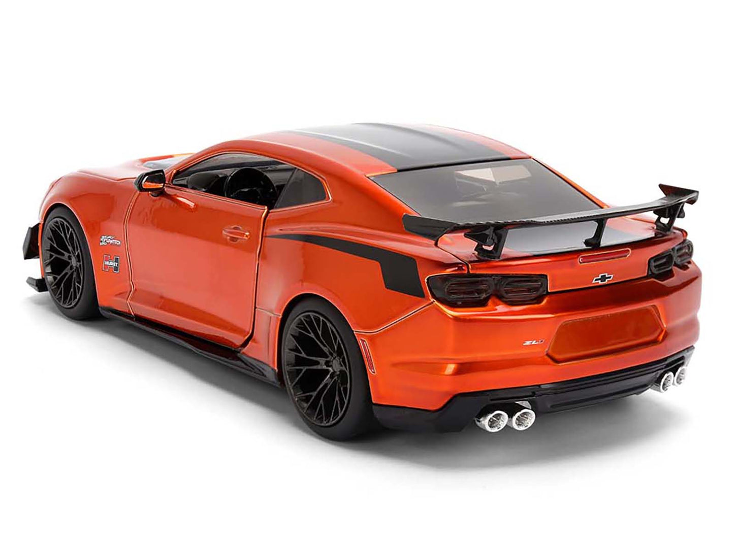2024 Chevrolet Camaro ZL1 1LE Orange Metallic with Black Stripes &quot;Bigtime Muscle&quot; Series 1/24 Diecast Model Car by Jada