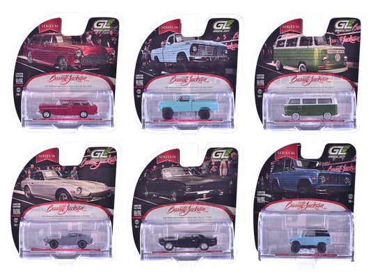 &quot;Barrett-Jackson&quot; Series 16 Set of 6 Cars 1/64 Diecast Model Cars by Greenlight
