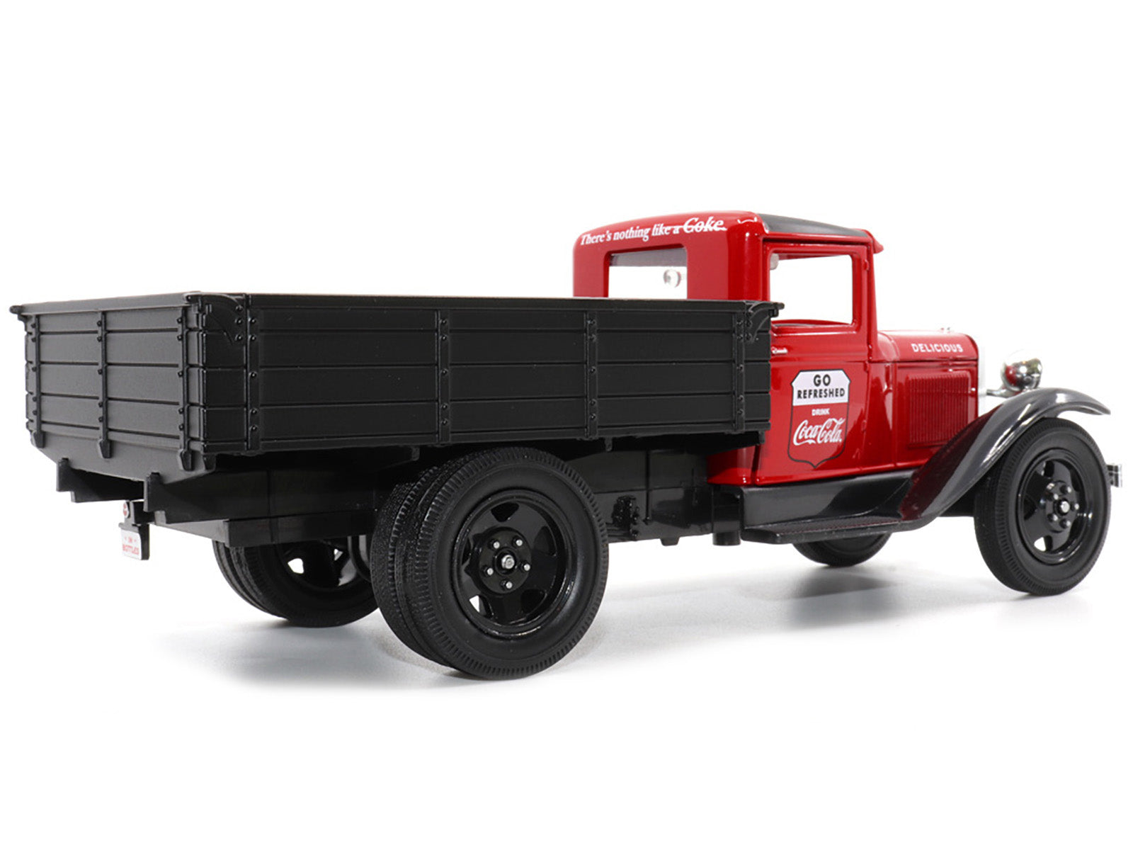 1931 Ford Model AA Pickup Truck Red and Black &quot;Go Refreshed - Drink Coca-Cola&quot; 1/24 Diecast Model Car by Motor City Classics