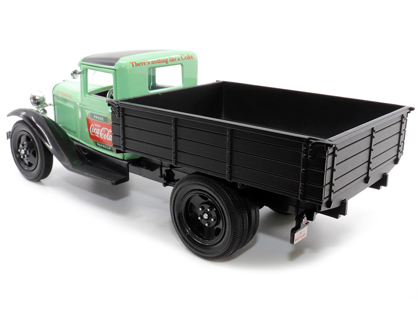 1931 Ford Model AA Pickup Truck Light Green and Black &quot;Pause. Refresh. Drink Coca-Cola&quot; 1/24 Diecast Model Car by Motor City Classics