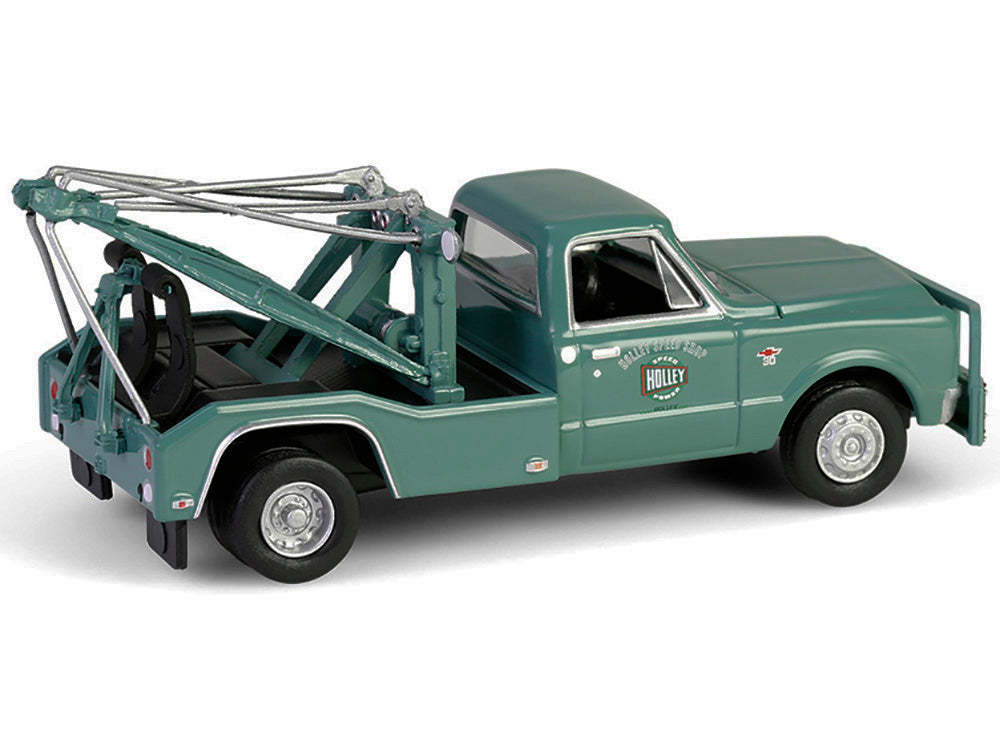 1967 Chevrolet C-30 Dually Wrecker Tow Truck &quot;Holley Speed Shop&quot; Green &quot;Dually Drivers&quot; Series 16 1/64 Diecast Model Car by Greenlight