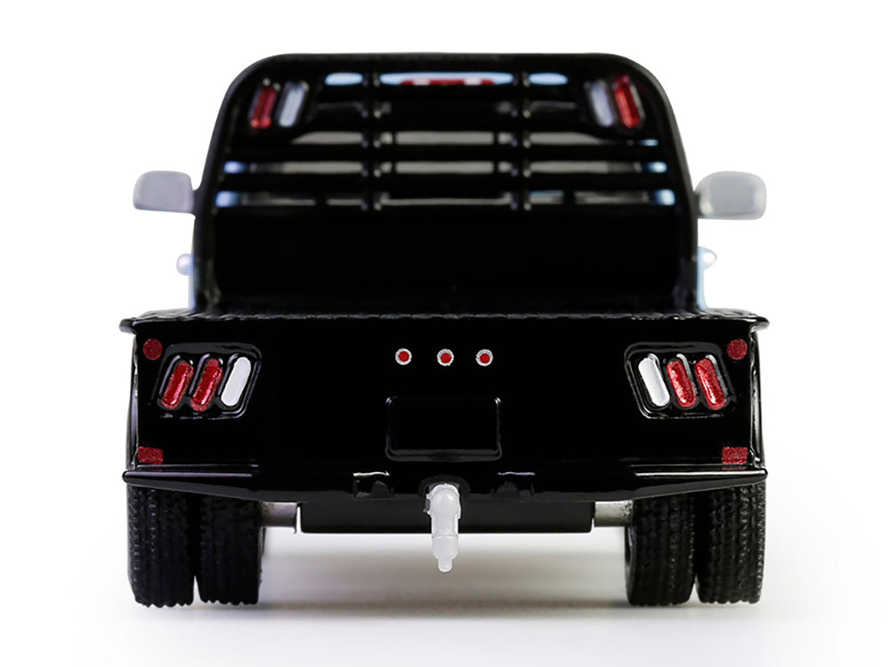 2018 Ram 3500 Dually Flatbed Truck Robin’s Egg Blue &quot;Dually Drivers&quot; Series 16 1/64 Diecast Model Car by Greenlight
