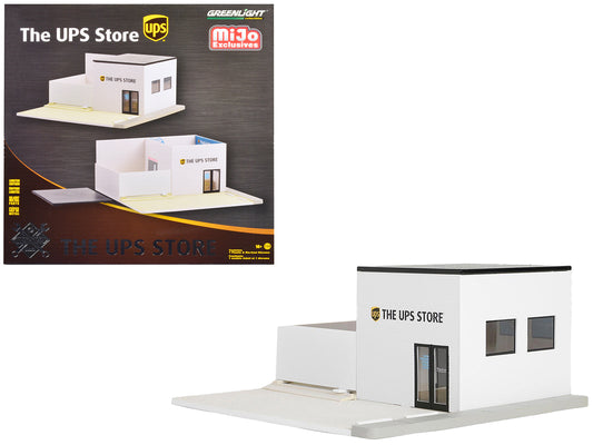 The UPS Store Diorama &quot;Mechanic's Corner&quot; for 1/64 Scale Models by Greenlight