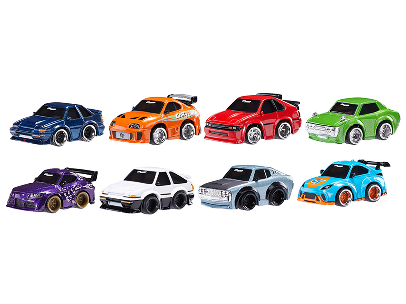 JDM Tuners Series 1 Set of 8 Pieces Diecast Model Cars by CarTuned