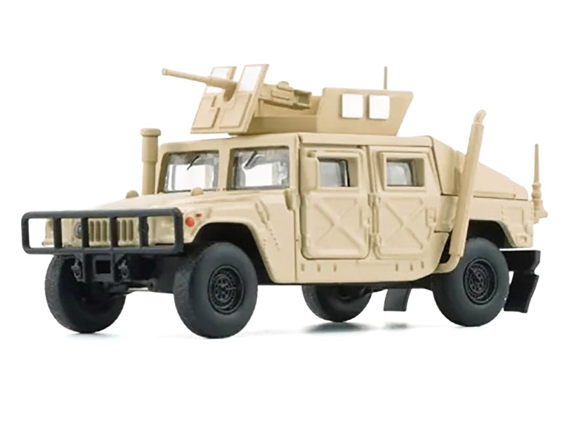 HUMVEE 4-CT Military Vehicle Desert Tan with Alternative Tops 1/64 Diecast Model Car by BM Creations