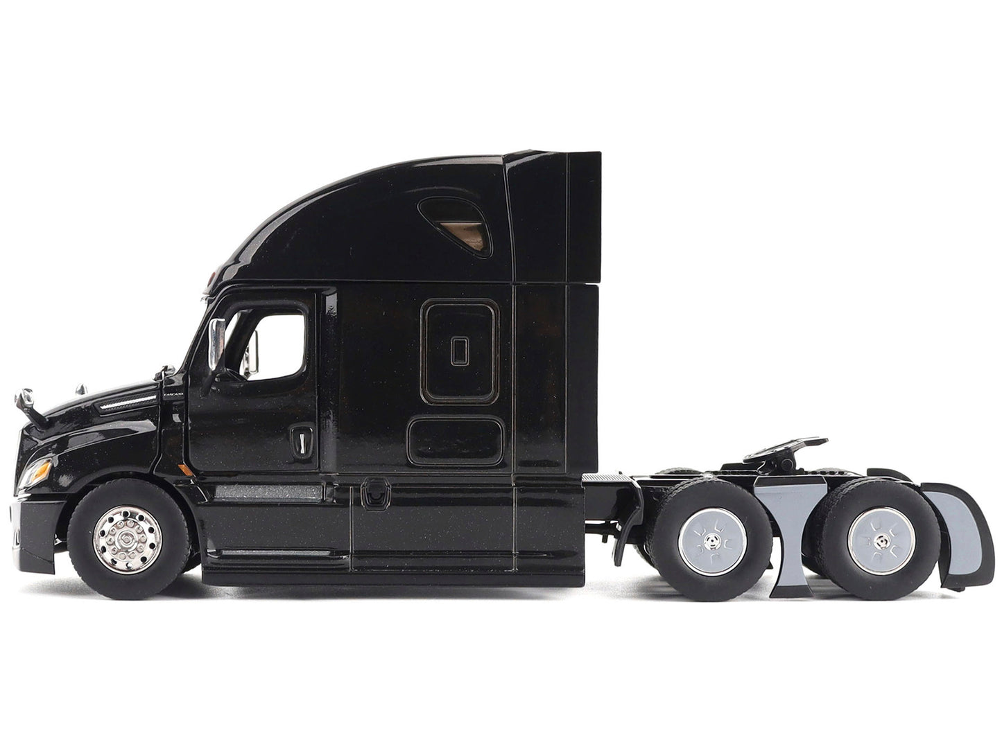 Freightliner New Cascadia Sleeper Cab Truck Tractor Black &quot;Transport Series&quot; 1/50 Diecast Model by Diecast Masters