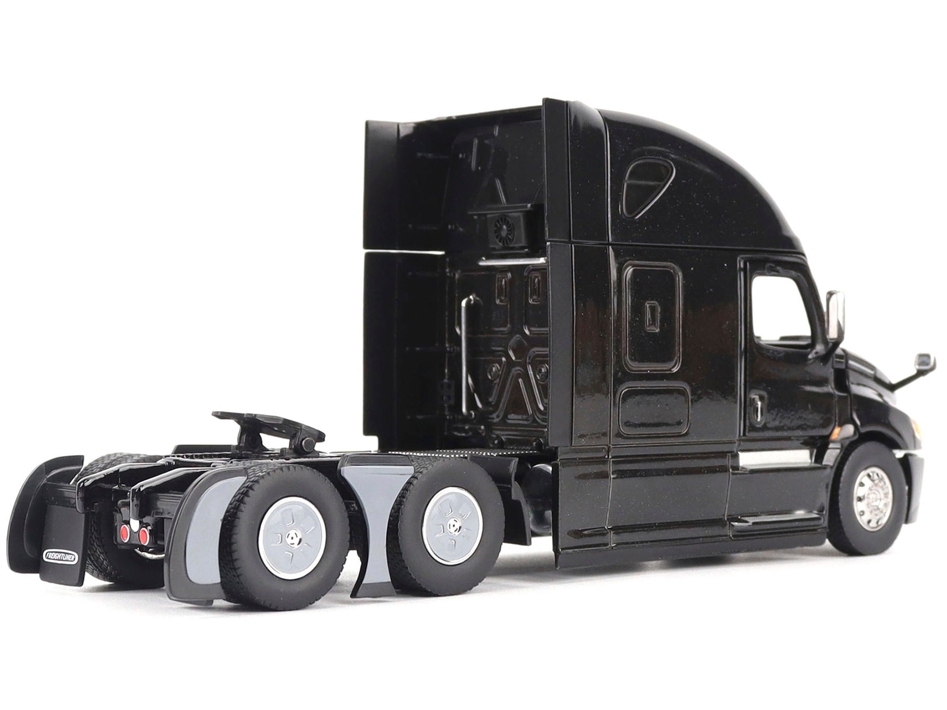 Freightliner New Cascadia Sleeper Cab Truck Tractor Black &quot;Transport Series&quot; 1/50 Diecast Model by Diecast Masters