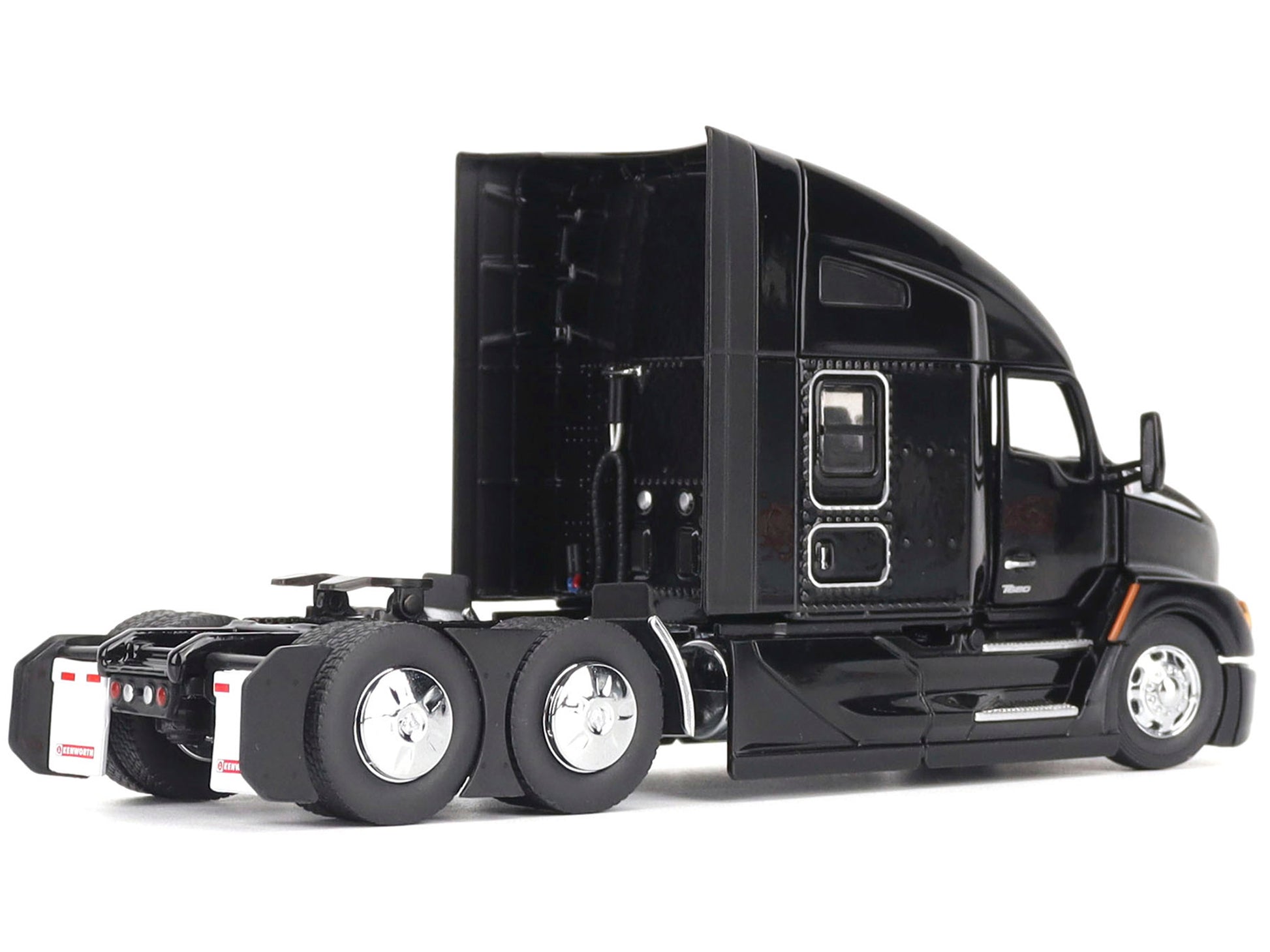 Kenworth T680 76&quot; High Roof Sleeper Cab Truck Tractor Black &quot;Transport Series&quot; 1/50 Diecast Model by Diecast Masters