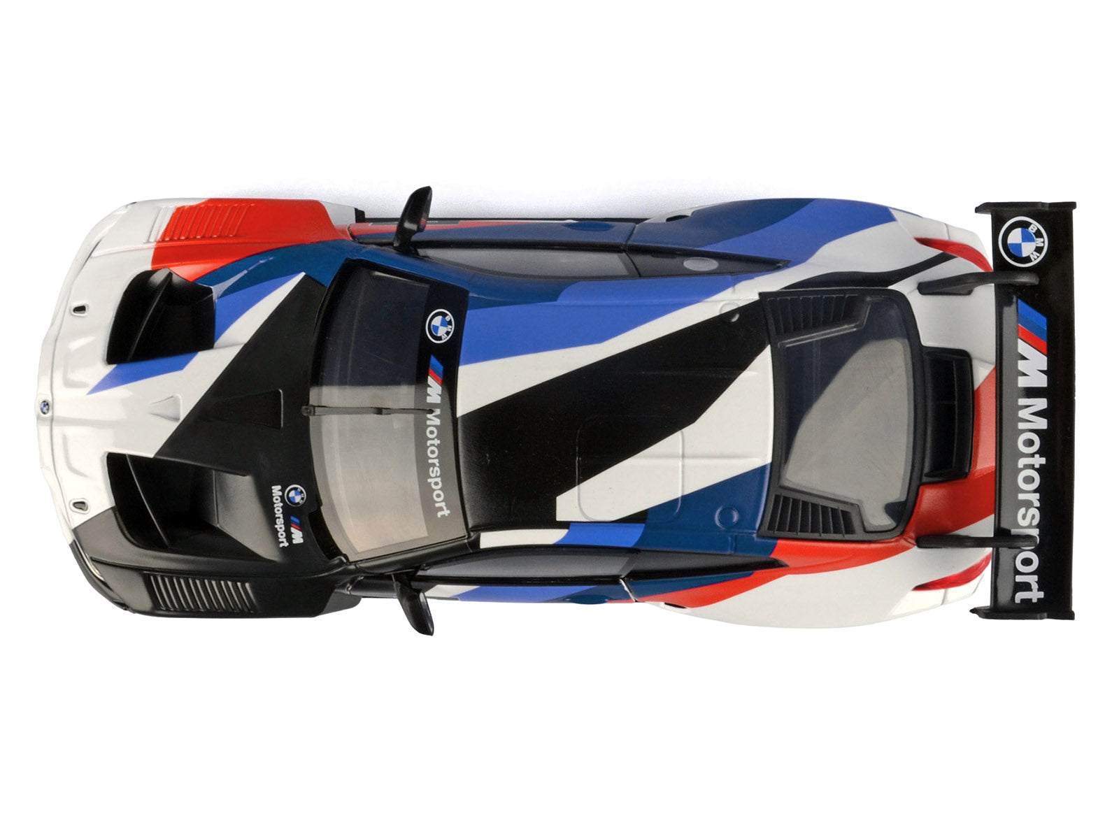 BMW M4 GT3 #1 White with Black Blue and Red Graphics &quot;GT Racing&quot; Series 1/24 Diecast Model Car by Motormax