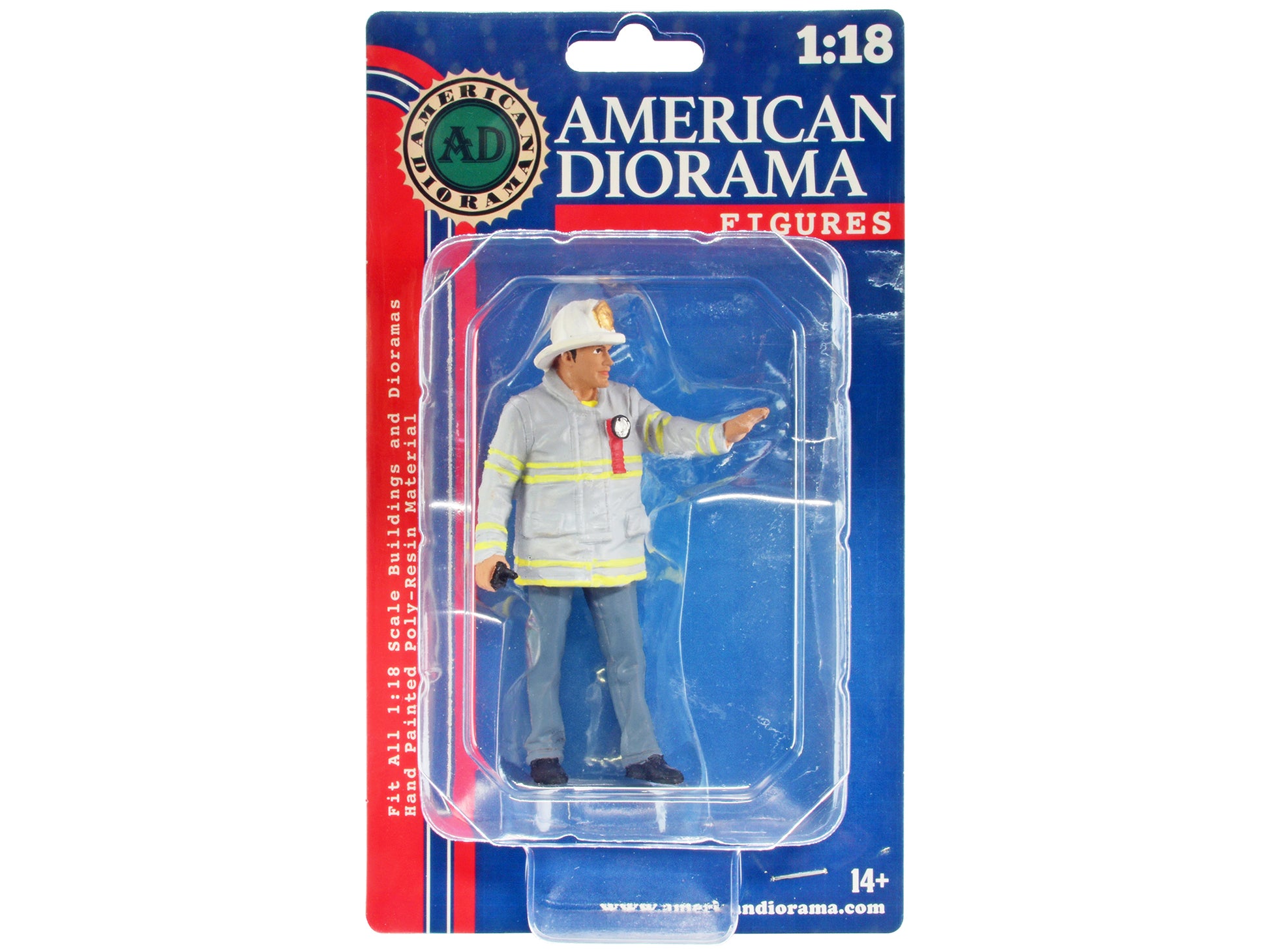 &quot;Firefighters&quot; Fire Captain Figure for 1/18 Scale Models by American Diorama