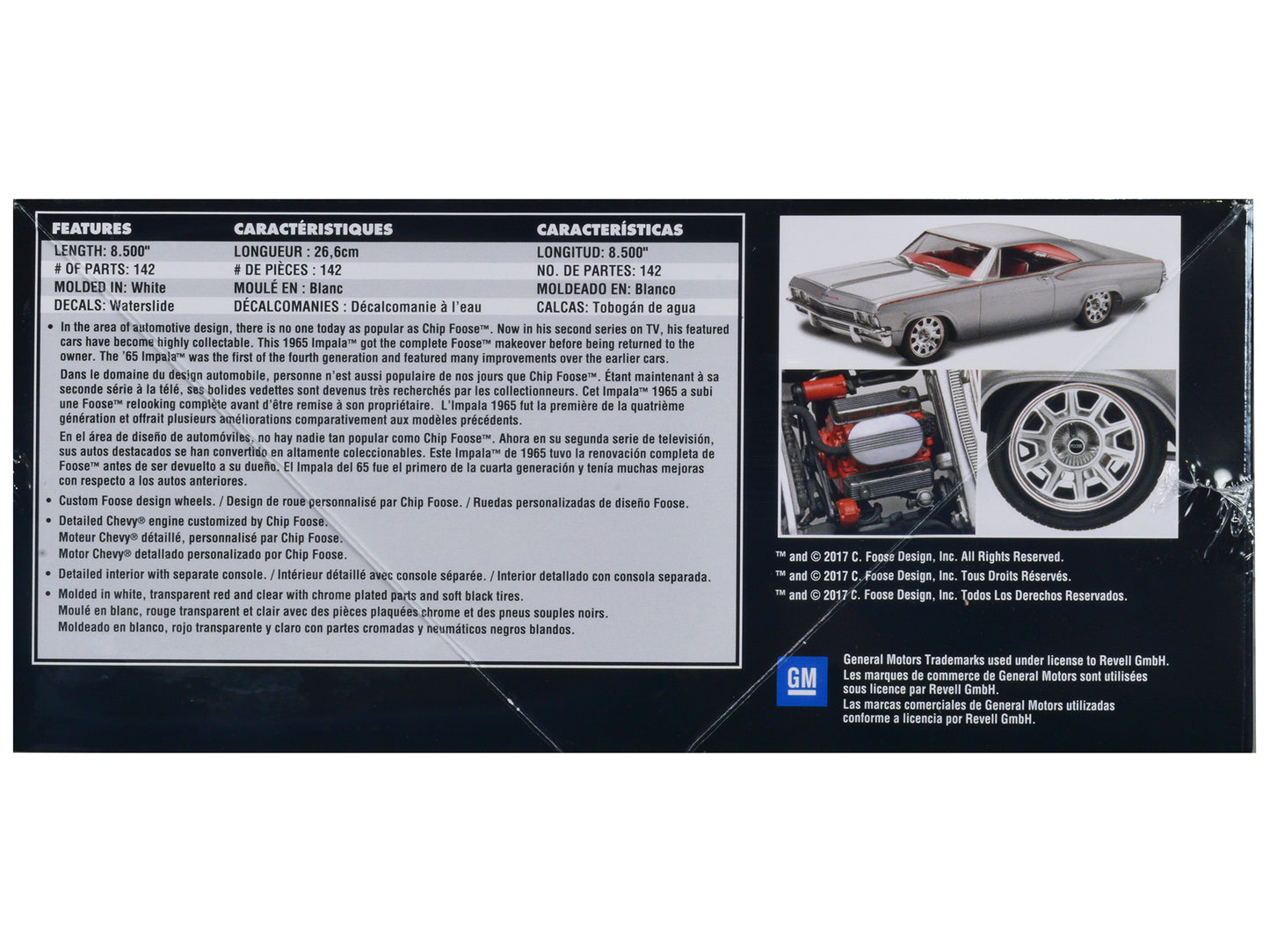 Level 5 Model Kit 1965 Chevrolet Impala &quot;Foose Designed&quot; 1/25 Scale Model by Revell