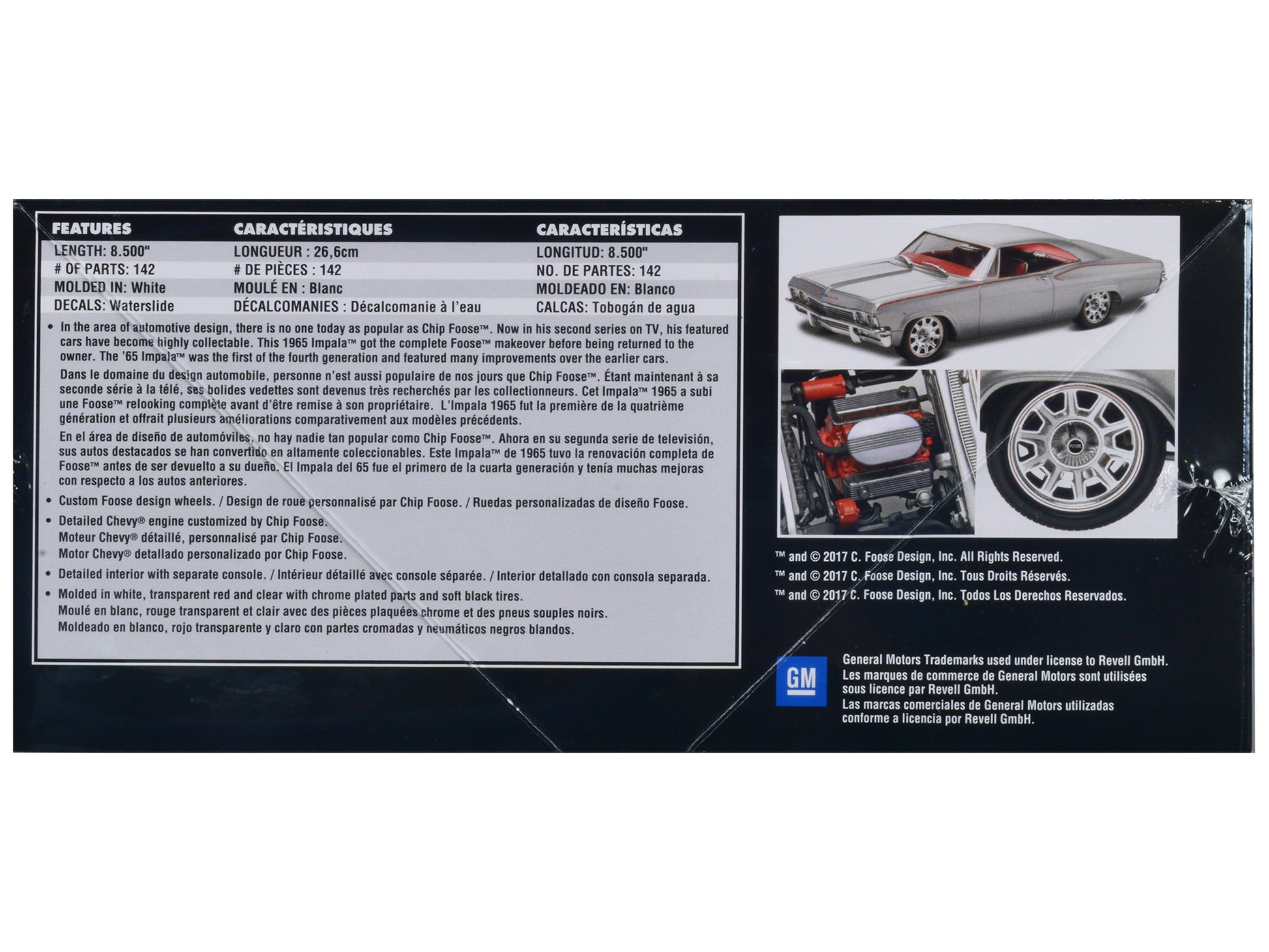 Level 5 Model Kit 1965 Chevrolet Impala &quot;Foose Designed&quot; 1/25 Scale Model by Revell