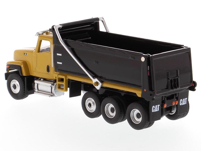 CAT Caterpillar CT681 Dump Truck Yellow and Black &quot;High Line&quot; Series 1/87 (HO) Scale Diecast Model by Diecast Masters