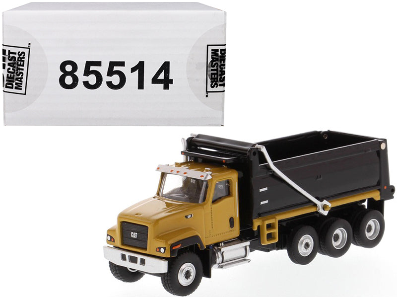 CAT Caterpillar CT681 Dump Truck Yellow and Black &quot;High Line&quot; Series 1/87 (HO) Scale Diecast Model by Diecast Masters