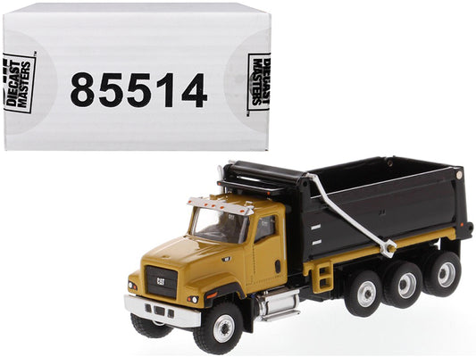 CAT Caterpillar CT681 Dump Truck Yellow and Black &quot;High Line&quot; Series 1/87 (HO) Scale Diecast Model by Diecast Masters