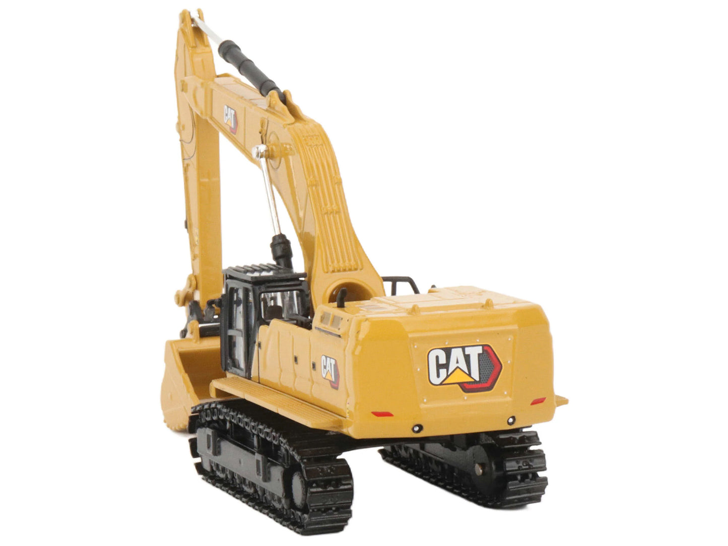 CAT Caterpillar 395 Next-Generation Hydraulic Excavator (Mass Excavator Version) Yellow with Additional Tools &quot;High Line Series&quot; 1/87 (HO) Diecast Model by Diecast Masters