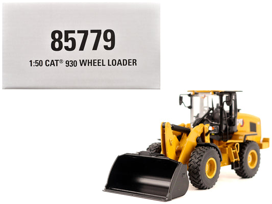 CAT Caterpillar 930 Wheel Loader with Operator Yellow &quot;High Line&quot; Series 1/50 Diecast Model by Diecast Masters