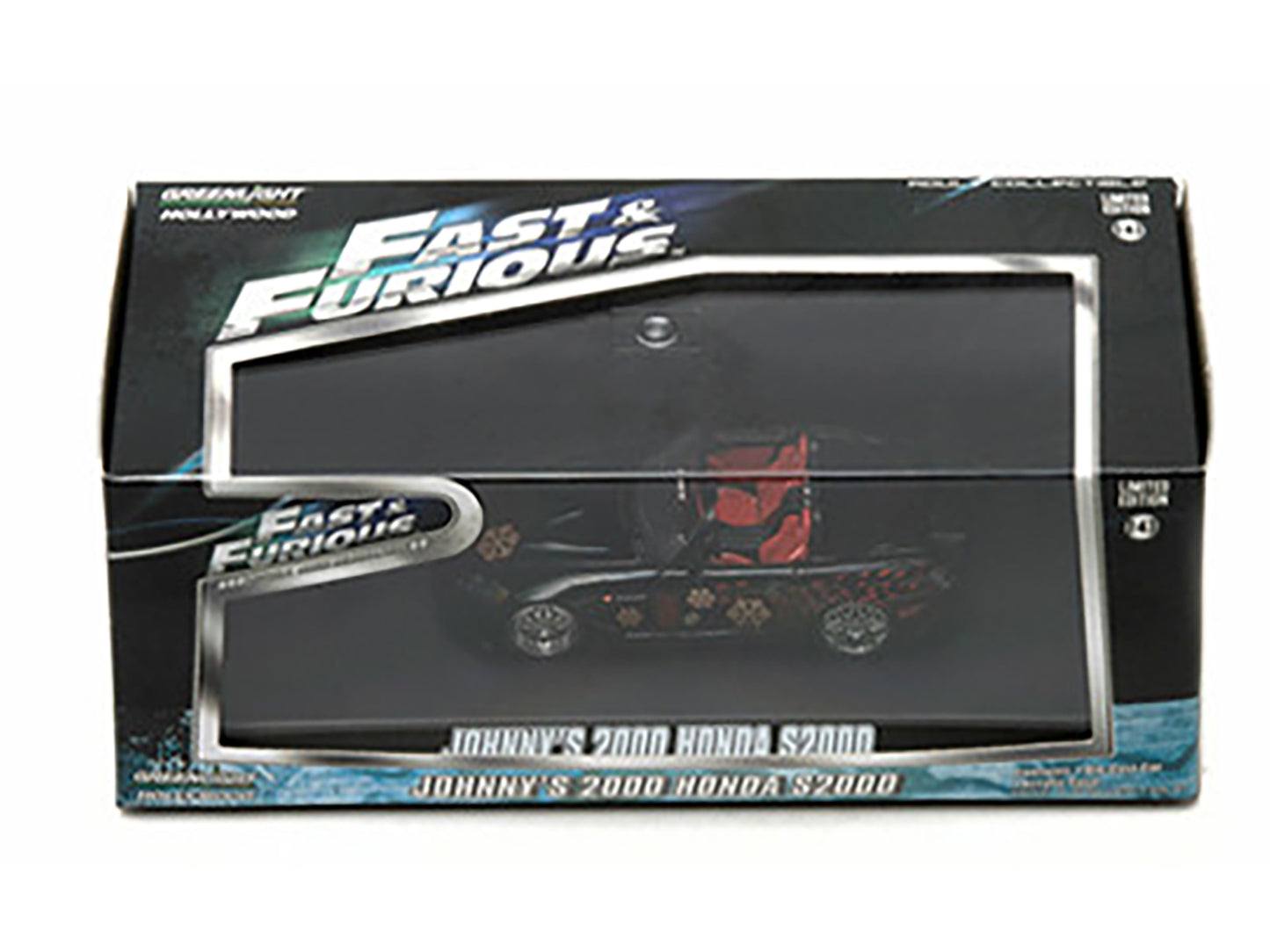 Johnny's 2000 Honda S2000 Black &quot;The Fast and The Furious&quot; Movie (2001) 1/43 Diecast Model Car by Greenlight 