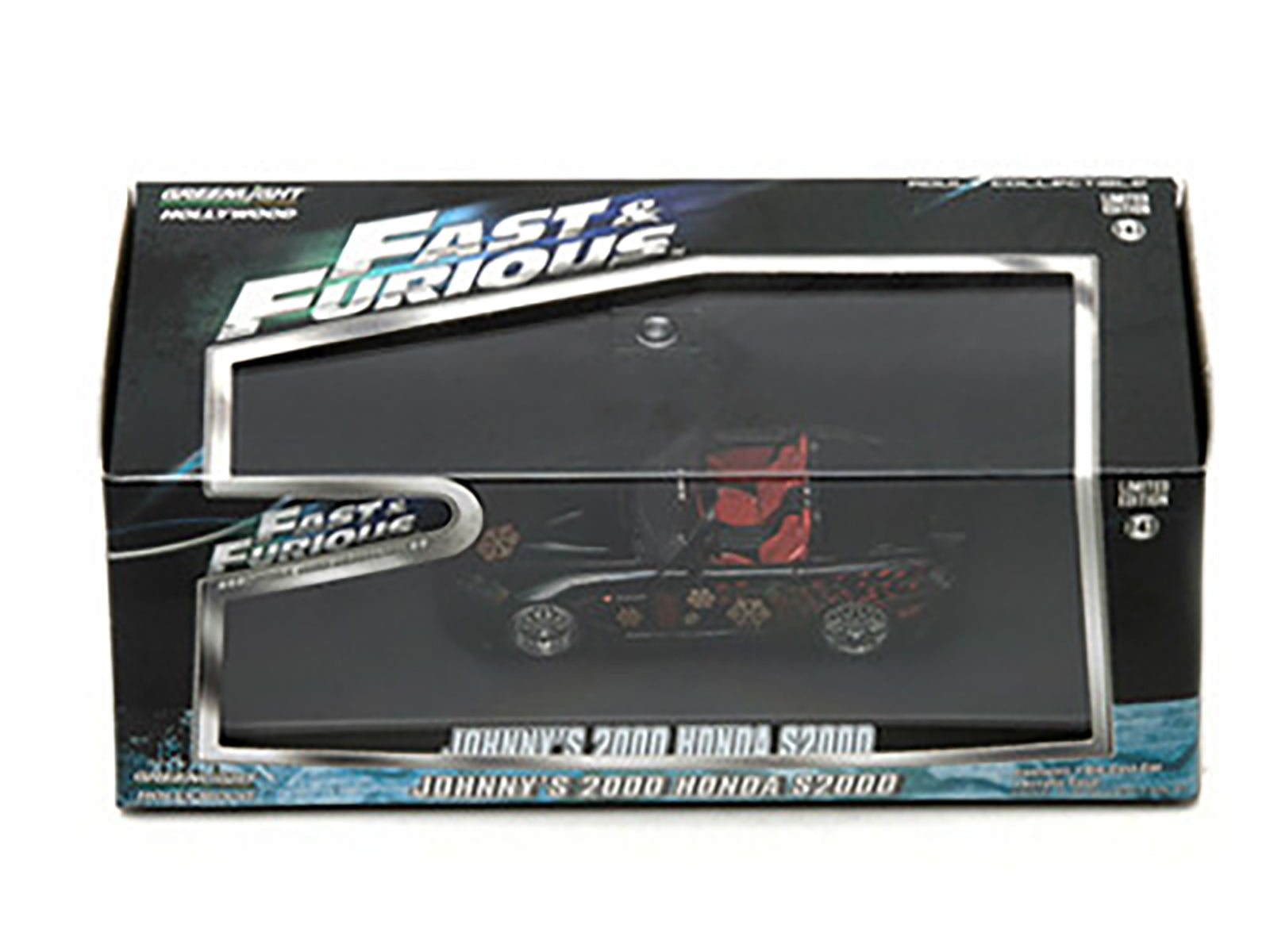 Johnny's 2000 Honda S2000 Black &quot;The Fast and The Furious&quot; Movie (2001) 1/43 Diecast Model Car by Greenlight 