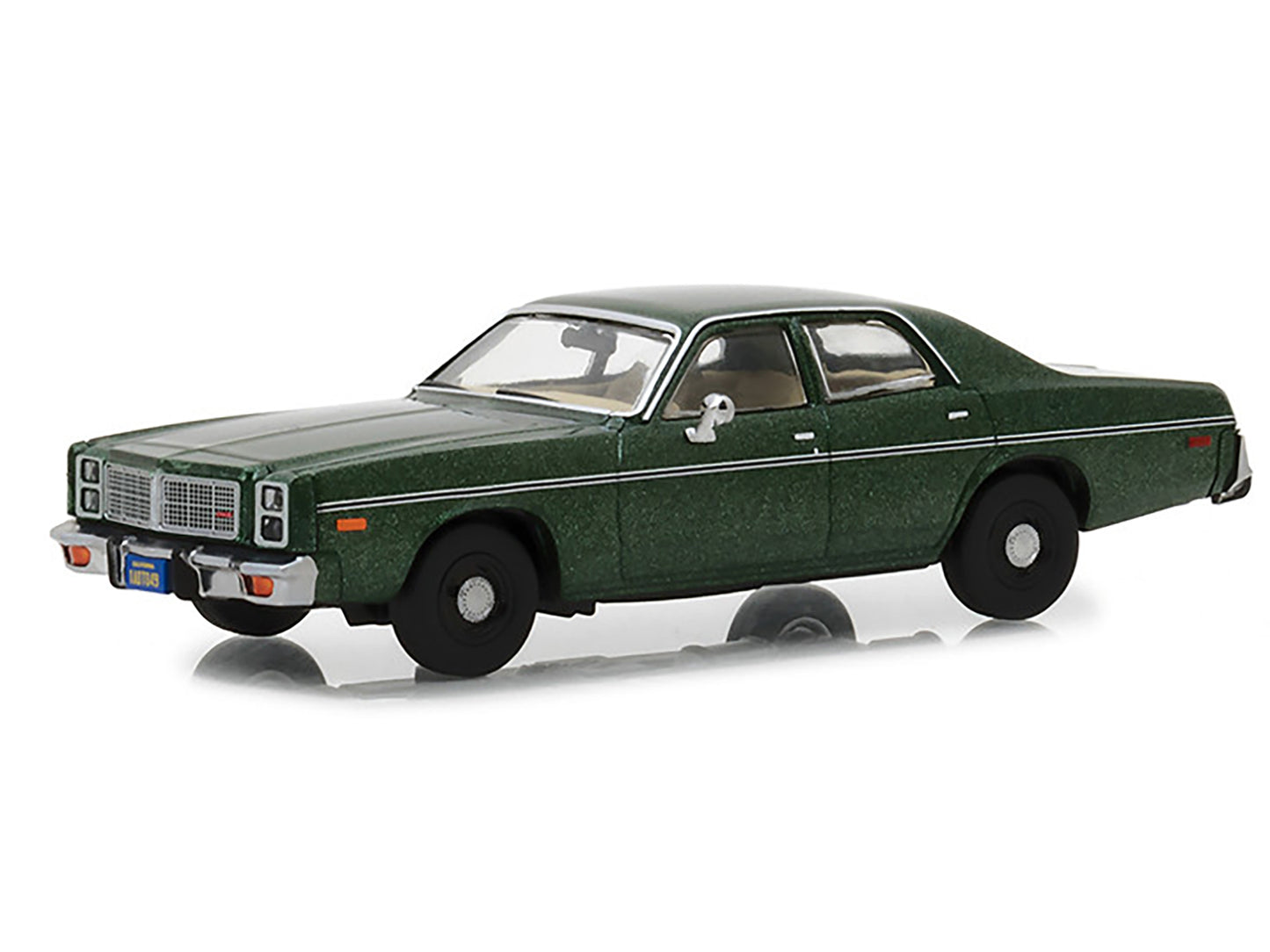 1978 Dodge Monaco (Rick Hunter's) Green &quot;Hunter&quot; (1984-1991) TV Series 1/43 Diecast Model Car by Greenlight