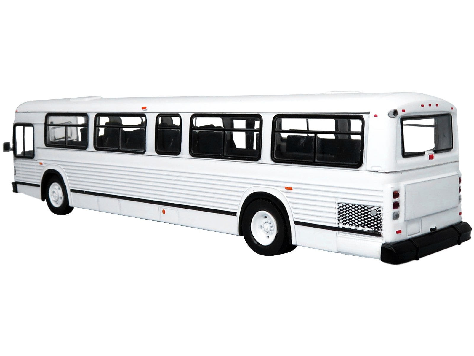 MCI Classic City Bus Plain White &quot;Vintage Bus & Motorcoach Collection&quot; 1/87 Diecast Model by Iconic Replicas