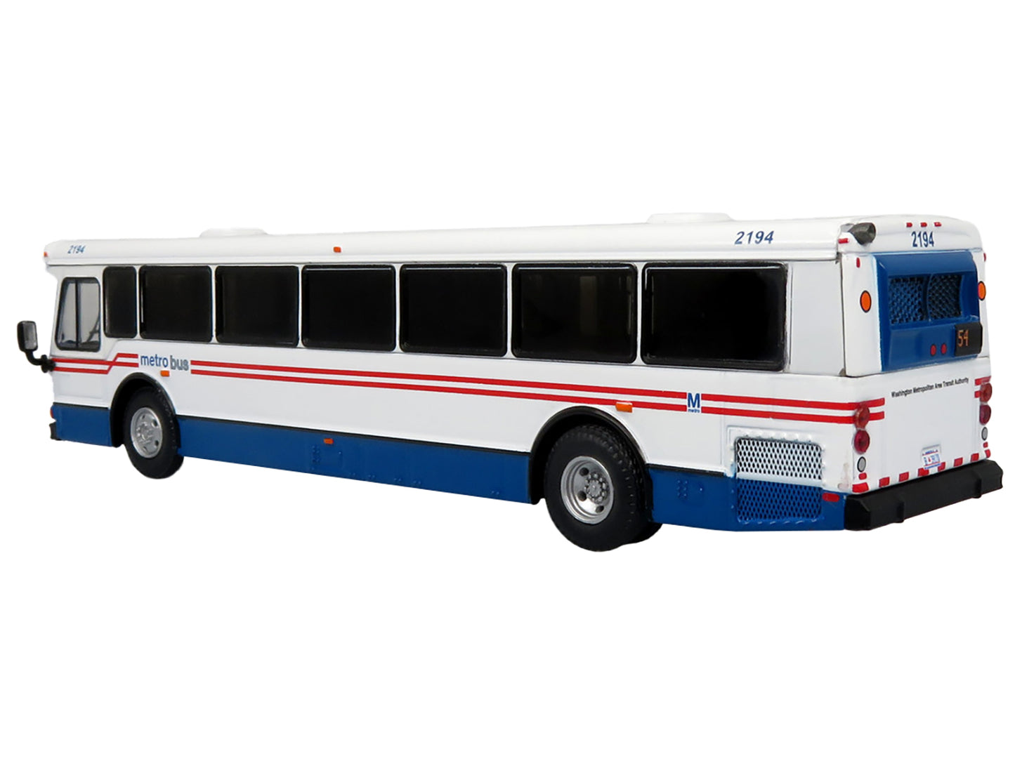 2006 Orion V Transit Bus WMATA Washington &quot;54 L'Enfant Plaza Station&quot; Limited Edition &quot;The Vintage Bus and Motorcoach Collection&quot; 1/87 (HO) Diecast Model by Iconic Replicas