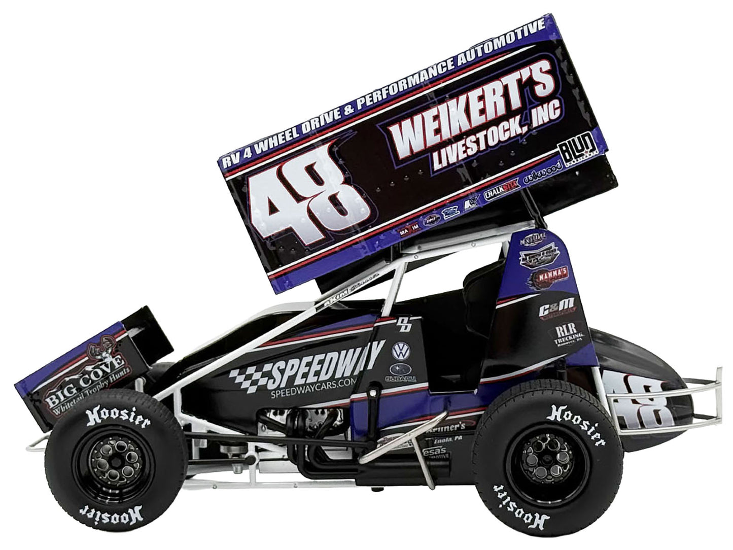 Winged Sprint Car #48 Danny Dietrich &quot;Weikert's Livestock - Speedway Cars&quot; Gary Kauffman Racing (2025) 1/18 Diecast Model Car by ACME